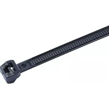HellermannTyton OS-Series Colier de cablu cu dinți exteriori, 245 x 4,6 mm, negru, poliamidă 6.6, pachet de 100 (118-00018)
