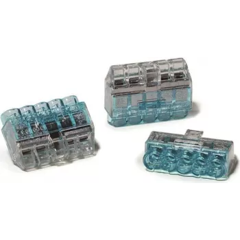 HellermannTyton HCPM-5 PC BU 75 Cutie de derivație 5 poli 0,5-2,5 mm² albastru policarbonat 23,7 mm
