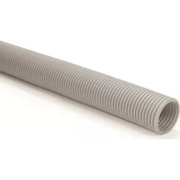 Tub ondulat HellermannTyton IWS17-PE-GY 50, gri, 50m