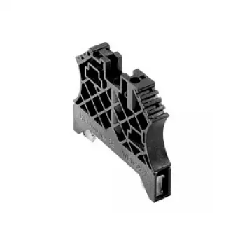 Suport terminal Weidmüller WEW 35/2 SW, negru, șină DIN TS 35, poliamidă 66