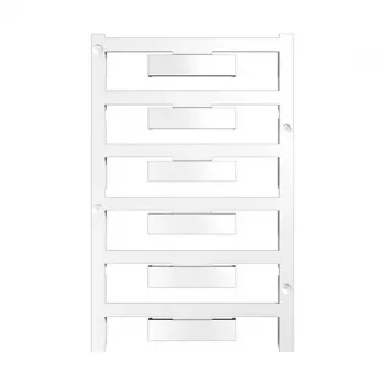 Card marcator de borne Weidmüller WAD 8 MC NE WS, 48 bucăți, poliamidă, alb, de la -40 la 100 °C, V2
