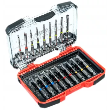 Set de biți Conmetall Meister, 18 piese, cu suport magnetic