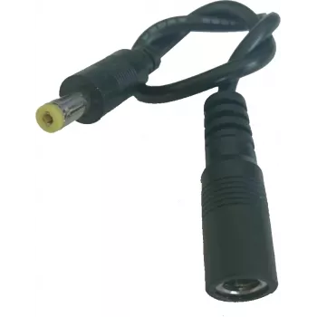 ALLNET Cablu adaptor alimentare DC 5,5x2,1 mm mamă la 4,75x1,7 mm tată, 15 cm, negru