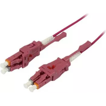 SYNERGY21 Cablu patch fibră optică 15m LC-LC duplex OM4 Uniboot rotativ Push/Pull 2mm - fibră multimod (S215558)