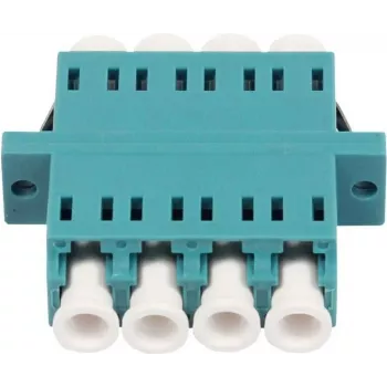 SYNERGY21 Cuplaj fibră optică LC mamă la LC mamă multimod OM3 50/125µm quad aqua PVC