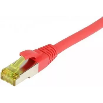 Cablu patch SYNERGY21 RJ45, CAT6A 500MHz, 25m, roșu, S/FTP, TPE/LSZH Ultraflex, AWG26, cu cablu brut CAT7