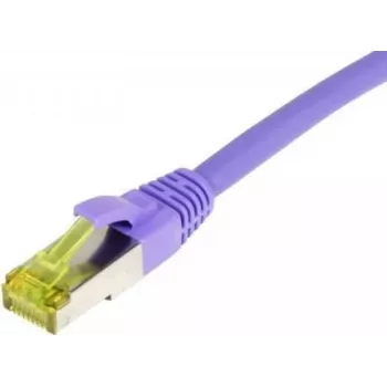 Cablu patch SYNERGY21 RJ45, CAT6A 500MHz, 30m, violet, S/FTP, TPE/LSZH (Ultraflex), AWG26, cu cablu brut Cat.7