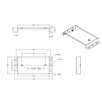 Suport de perete ALLNET pentru stație DECT bintec elmeg, alb (WM-BINTEC)