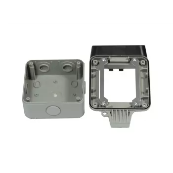 Synergy 21 Keystone-Modulgehäuse Aufputz IP66 cu ureche pentru lacăt, gri deschis (RAL 7035) - S216381