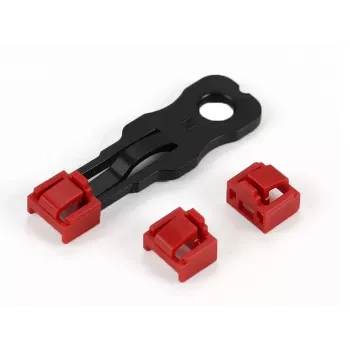 Blocator TP/RJ45 ALLNET roșu, pachet de 10 cu cheie de securitate, capac de protecție împotriva prafului, lacăt de securitate rețea (ALL-TP-RJ45-Blocker-10PCS)