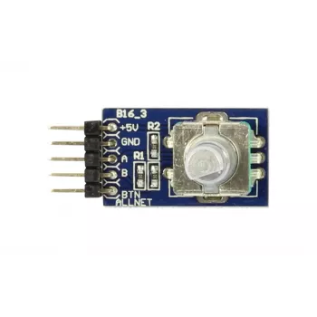ALLNET 4duino encoder rotativ (4duino_B16) - encoder rotativ incremental cu buton, 20 PPR, 3,3-5V DC, pentru Arduino și Raspberry Pi