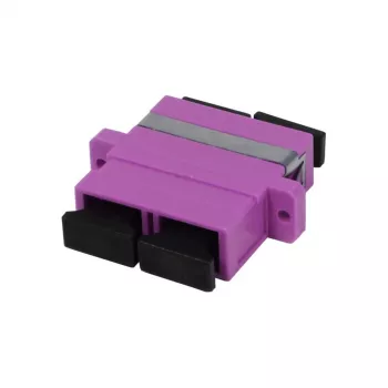 Cuplor fibră optică SC/SC multimod Duplex OM4 50/125µm PVC violet cu manșon ceramic SYNERGY21