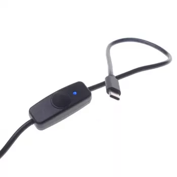 Cablu alimentare/date ALLNET Rock Pi 4 USB-A la USB-C cu întrerupător (ROCKPI_USB-ATOC_SW)