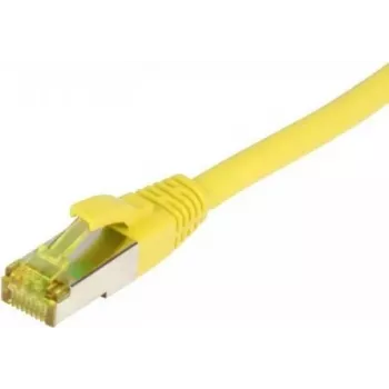 Cablu patch SYNERGY21 RJ45 CAT6A 500MHz 7,5m galben S/FTP TPE/LSZH Ultraflex AWG26 cu cablu brut CAT7