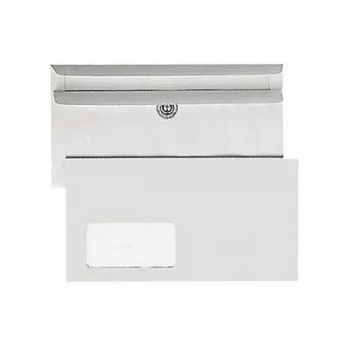 Bong Plicuri 125x235mm autocolante cu fereastră ultraalb cutie compactă 1000 bucăți