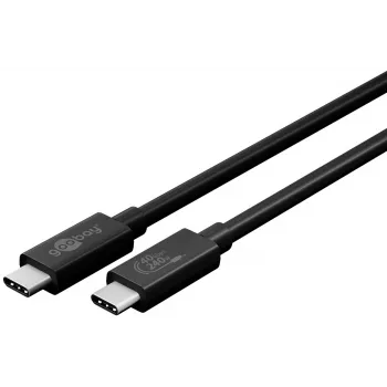 Cablu USB-C Goobay Sync & Charge, USB4 Gen 3x2, 240 W, 0,7 m