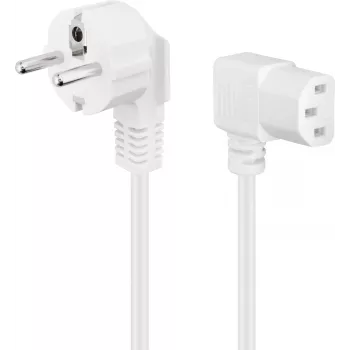 Cablu de alimentare Goobay 3m alb