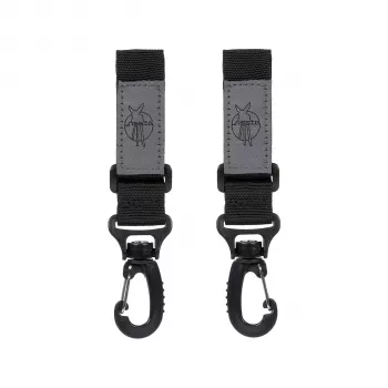 Set de 2 cârlige universale pentru cărucior Lassig Casual Label negru LHO01