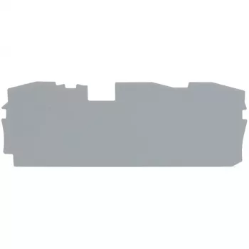 WAGO 2016-1391 End and Intermediate Plate, Grey, 1 mm Thickness