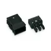 Conector WAGO 770-103 WINSTA® MINI cu 3 poli, negru
