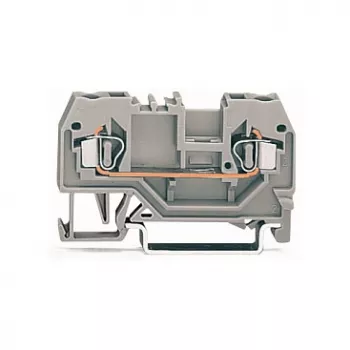 Bornă de trecere WAGO 280-901, cu 2 conductoare, 2,5 mm², CAGE CLAMP, gri