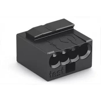 Conector de cutie de joncțiune WAGO 243-204 MICRO PUSH WIRE, 4 conductoare, 100 bucăți