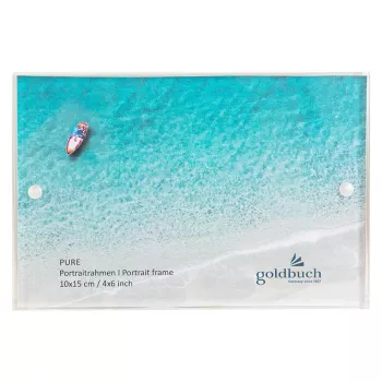 Ramă foto Goldbuch Pure din sticlă acrilică 10x15 cm transparentă portret