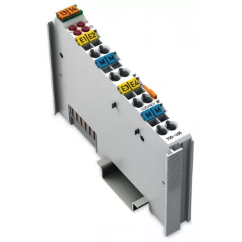WAGO 750-455 4-Channel Analog Input Module, 0.5 kV, 32 V, 12 Bit, 100 Ohm