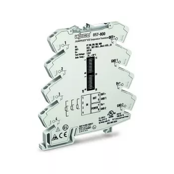 WAGO 857-800 Temperature Transducer / Signal Conditioner, gri, -25 până la 70 °C, 6 x 94 x 97,8 mm, 35,3 g