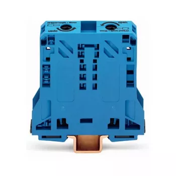 WAGO 285-154 2-Conductor Through Terminal Block, 50 mm