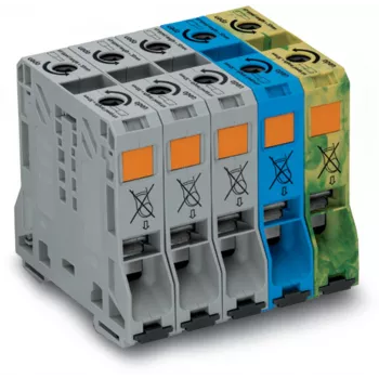 WAGO 285-159 Three-Phase Set with High-Current Terminal Blocks, 50 mm²