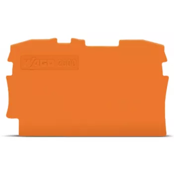 WAGO 2000-1292 End and Intermediate Plate, Orange