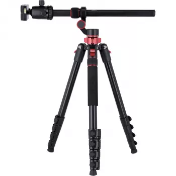 Treppied foto Rollei Compact Traveler No. 2 XL din fibră de carbon cu cap cu bilă, negru