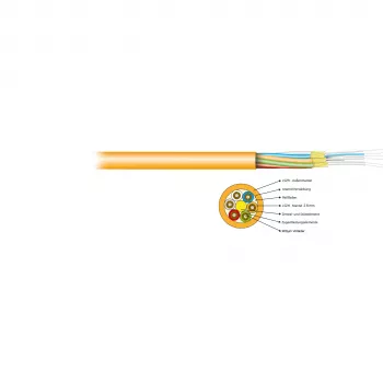 EFB Electronics I-V(ZN)HH 4E 9/125 OS2 Breakout Cable 2.8 mm Yellow