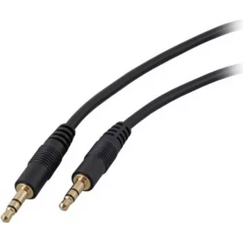 Cablu de conexiune audio EFB-Elektronik, jack stereo 3,5 mm, 5 metri, negru
