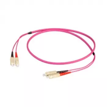 EFB Elektronik Jumper duplex SC-SC 50/125 µm OM4 LSZH Erika Violet plat twin 3x5mm 10m