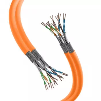 Cablu de rețea EFB Elektronik INFRALAN Cat.7 1000 AWG23 S/FTP 2x4P CPR Eca portocaliu 25 m