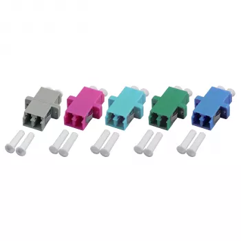 Cuplor EFB Electronics LC-Duplex OM4 din plastic, carcasă violet, dintr-o singură piesă, SC-Simplex