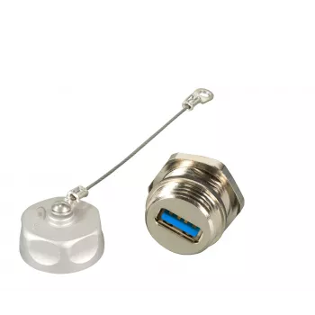 EFB Elektronik Cuplaj de trecere USB 3.0 IP67 Type A mamă / Type A mamă