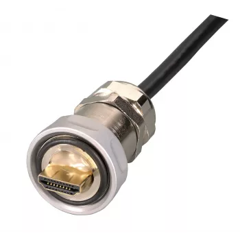 EFB IP67 Presetupă cablu, M25, HDMI Type-A tată la HDMI Type-A tată, 1,0m