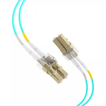 EFB Elektronik IPL-DF-LCULCU-3-1000 Cablu patch fibră optică, 10 m, OM3, LC/UPC la LC/UPC, Duplex, LSZH, Aqua
