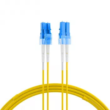 EFB Elektronik IPL-DR-LCULCU-2-0200 Cablu patch fibră optică OS2 Single-Mode LC la LC Duplex 2 m LSZH Galben