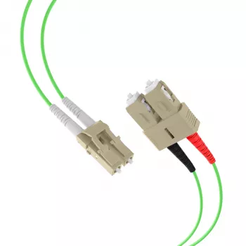 EFB Elektronik IPL-DR-LCUSCU-5-0500 Cablu patch fibră optică, OM5, LC-SC, 5 m, LSZH, verde lime