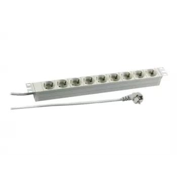 Prelungitor EFB Elektronik Koop PROFIversal (montabil în rack) - AC 250 V - Intrare: CEE 7/7 - Ieșire: 9 x CEE 7/3
