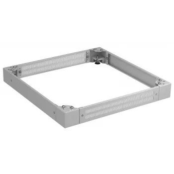 EFB Elektronik PRO Seria Soclu 800x800 mm, înălțime 100 mm, perforat, gri deschis (RAL 7035)