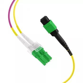 Cablu breakout fibră optică EFB Elektronik MTPF12LCAPC-1 - 1 m - OS2 - MTP - 12x LC