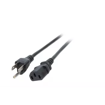 EFB EK490.1,8V2 cablu de alimentare, tip B Japonia la IEC C13, 1,8 m, negru