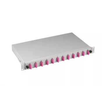 EFB Elektronik B71203L24OM4 cutie de splice fibră optică SC 50/125µm OM4 glisantă, 24 pigtails / 12 adaptoare