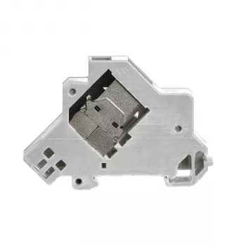 EFB Elektronik suport modul Keystone 1 port, pentru șină DIN în cutii de distribuție, plastic, alb (RAL 9010)