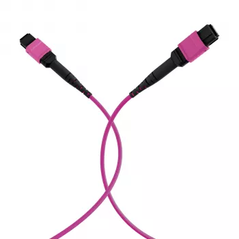 EFB ELEKTRONIK Cablu patch MPO-PLUS(F)-MPO-PLUS(F) OM4 12 fibre tip B LSZH violet erica 15m